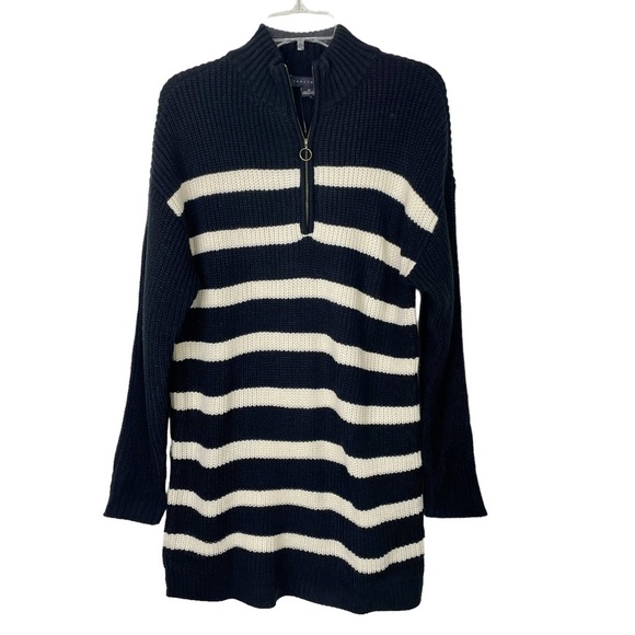 Sanctuary Zip Front Sweater Dress, Medium - Picture 2 of 10